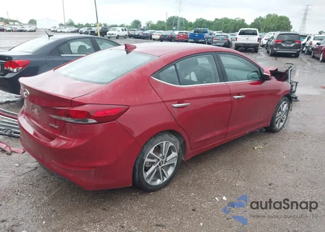 2017 Hyundai Elantra Limited из США, поврежденный, VIN KMHD84LF8HU060951